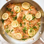 lemon chicken in a skillet